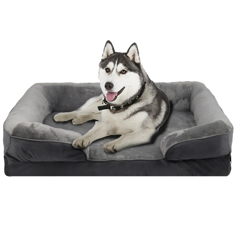 Extra Large Orthopedic Dog Bed Washable Sofa Bed, Support Foam