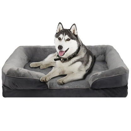 Extra Large Orthopedic Dog Bed Washable Sofa Bed, Support Foam