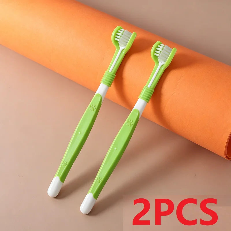 Dog Plastic Toothbrush Removing Tartar Cleaning Mouth Pet Care