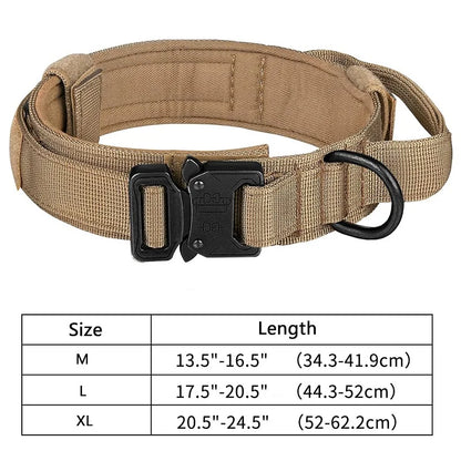 Outdoor Tactical Dog Collar Metal Buckle Collar for Dog Pet