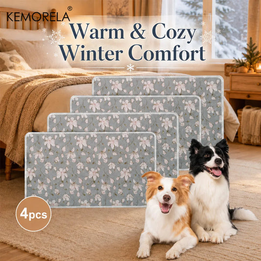 Washable Dog Pee Pads Winter Warm Reusable Pet Training Mat