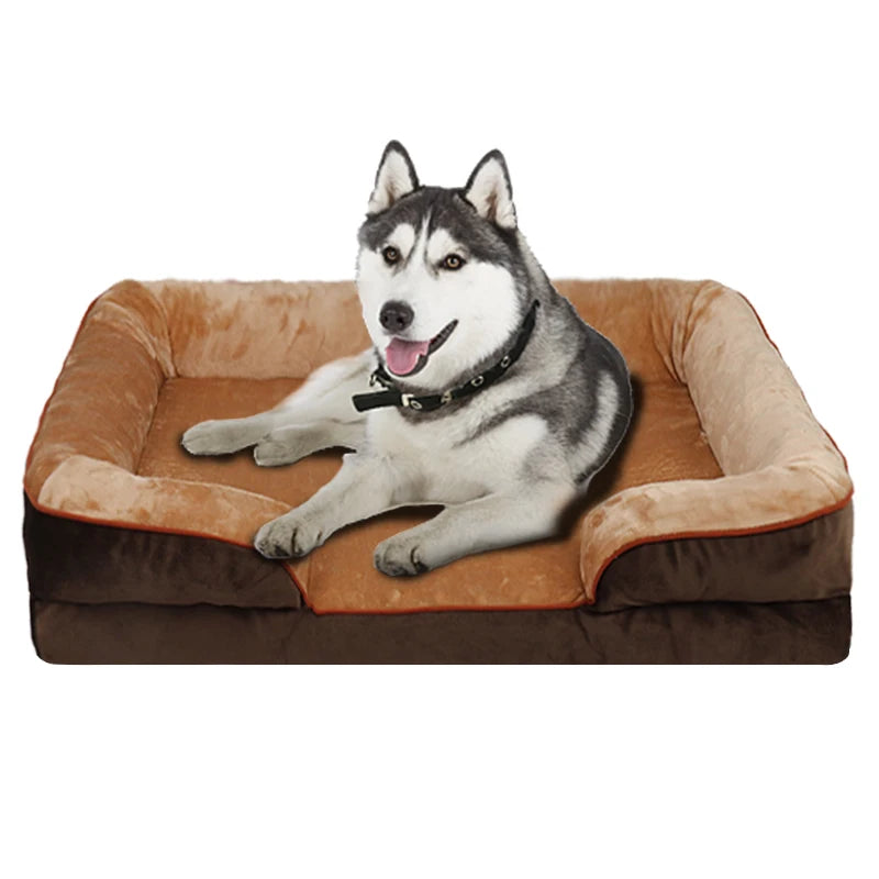 Extra Large Orthopedic Dog Bed Washable Sofa Bed, Support Foam