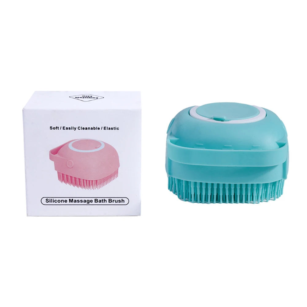 Bathroom Puppy Dog Cat Bath Massage Gloves Brush