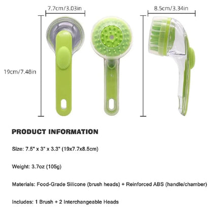 Pet Bathing Brush Long Handle Dog Cleaning Brush