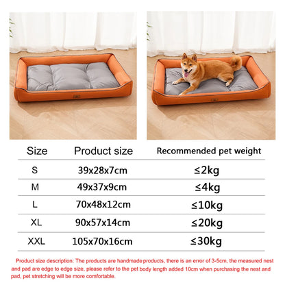 Four Season Square Dog Bed for Large Dog Mattress Bite-resistant