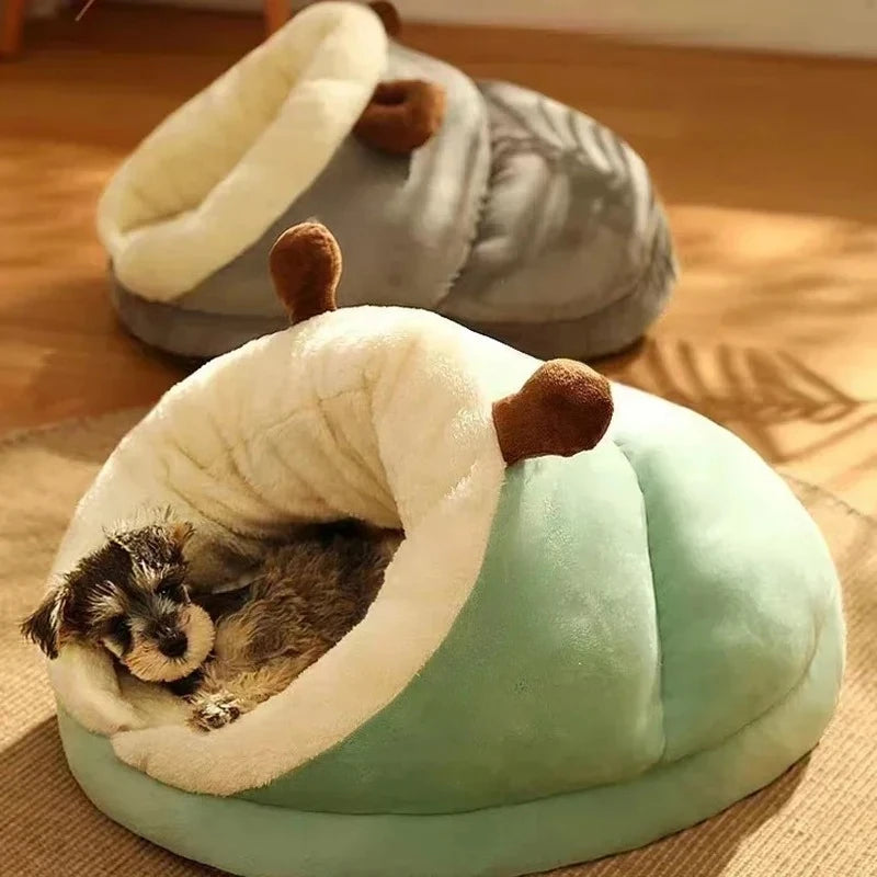Soft Dog Bed Sofa Warm Plush Pet Kennel for Small Medium Dogs