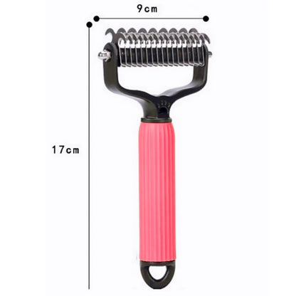 Dog Comb Knife Dogs Combs Double-sided Pet Hair Remover