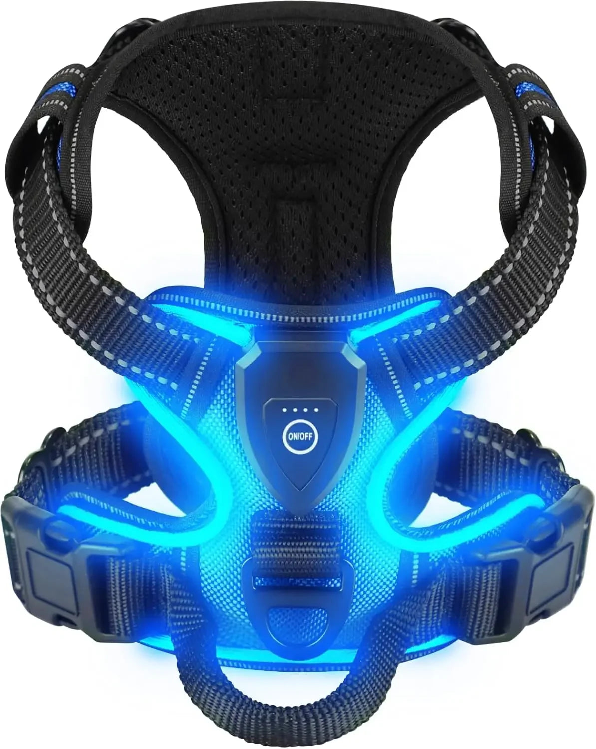 LED Glowing Luminous Dog Harnesses Essential for Dog Walking Safety