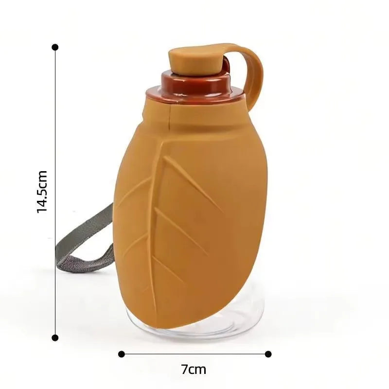Mini Collapsible Silicone Pet Water Bottle Portable