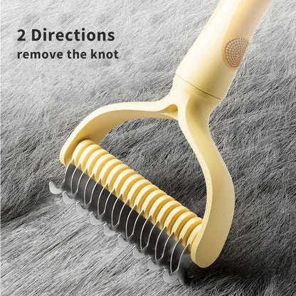 Cat Brush Cat Fur Knot Cutter Pets Hair Removal Comb