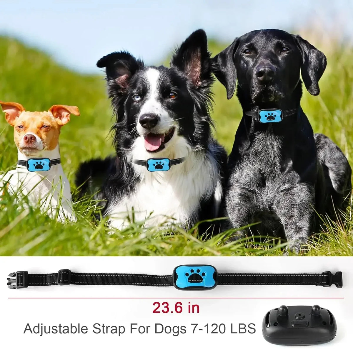 Pet Dog Anti Barking Device USB Rechargeable Dogs Training