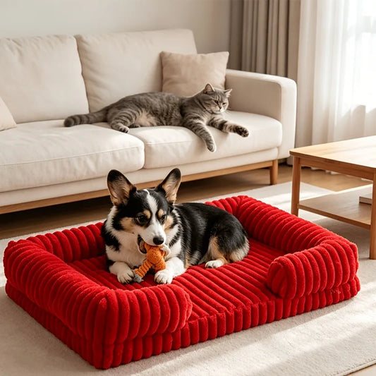 Calming Dog Bed Orthopedic Memory Foam Sofa Couch Waterproof