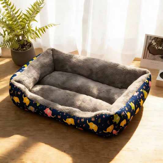 Four Season Universal Pet Bed Cute Dinosaur Print Washable