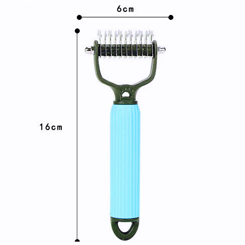 Dog Comb Knife Dogs Combs Double-sided Pet Hair Remover