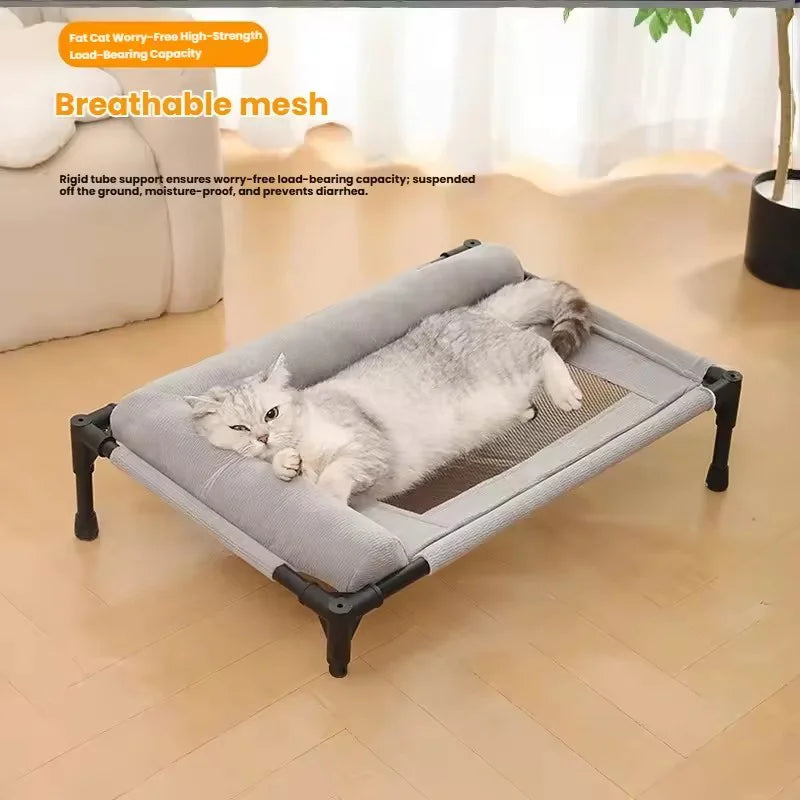 Elevated Cooling Mesh Dog Cot Breathable Moisture Resistant Bed