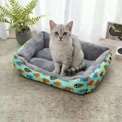 Four Season Universal Pet Bed Cute Dinosaur Print Washable