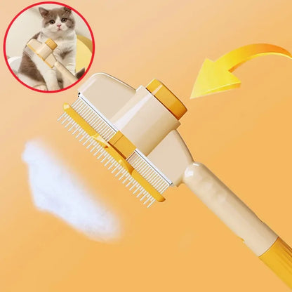 Dog Comb Pet Hair Remover One Button Dogs Brush