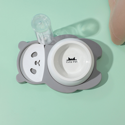 Panda Shaped Slow Feeder Dog Bowl