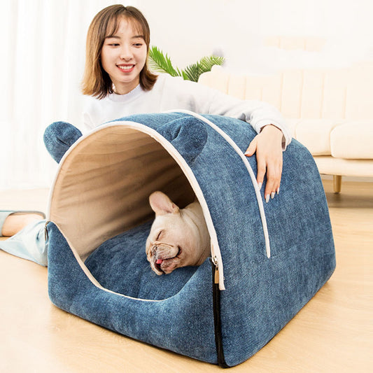 Warm And Washable Dog Kennel