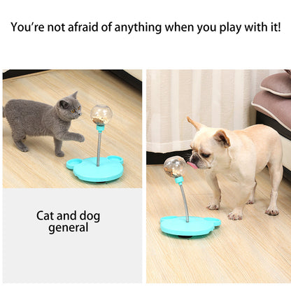 Pet Feeder Cat Toy Pets Leaking Food Ball Self-Playing Tumbler
