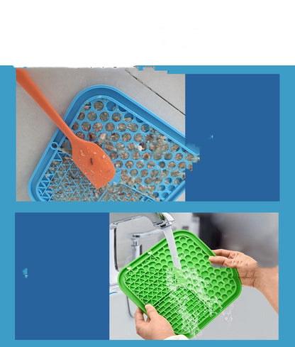 Owl Dog Licking Mat Pet Food Basin Tableware