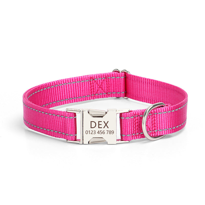 Nylon Reflective Silk Dog Collar