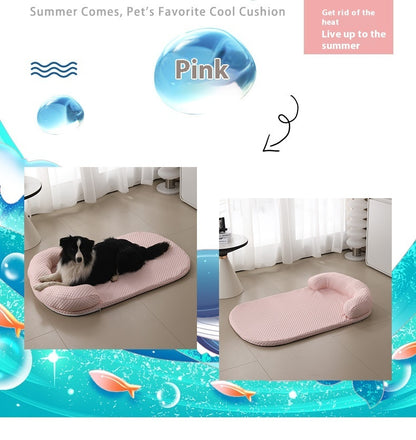 Pet Cooling Mat Kennel Summer Ice Peas Breathable Cool Pet Mat