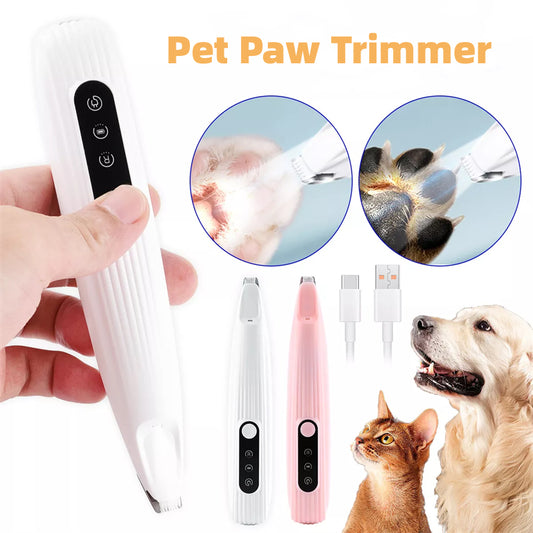 Pets Efficient LED Shaving Dog Foot Hair Electric Clipper