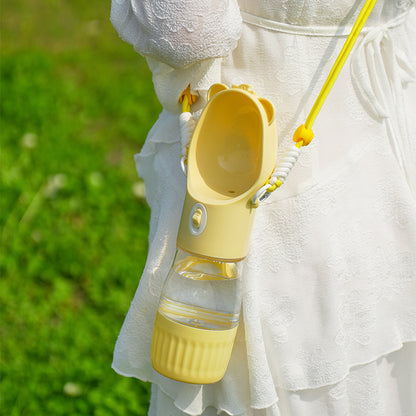 2 In 1 Portable Dog Water Bottle Drinking Bowl