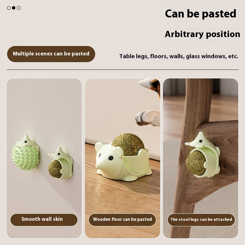 Cat Toy Hedgehog Scratching And Itching Catnip Ball Relieving Stuffy Pet Toy