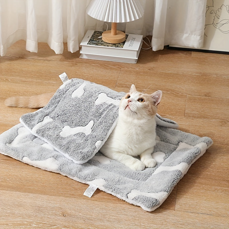 Self-Warming Cat Bed Mat Washable Dog Bed Crate