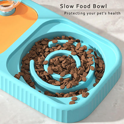 Cat Dog Food And Water Bowl Set Double Food Bowls