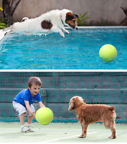 Tennis Pet Toy Inflatable Training Rubber Big Ball