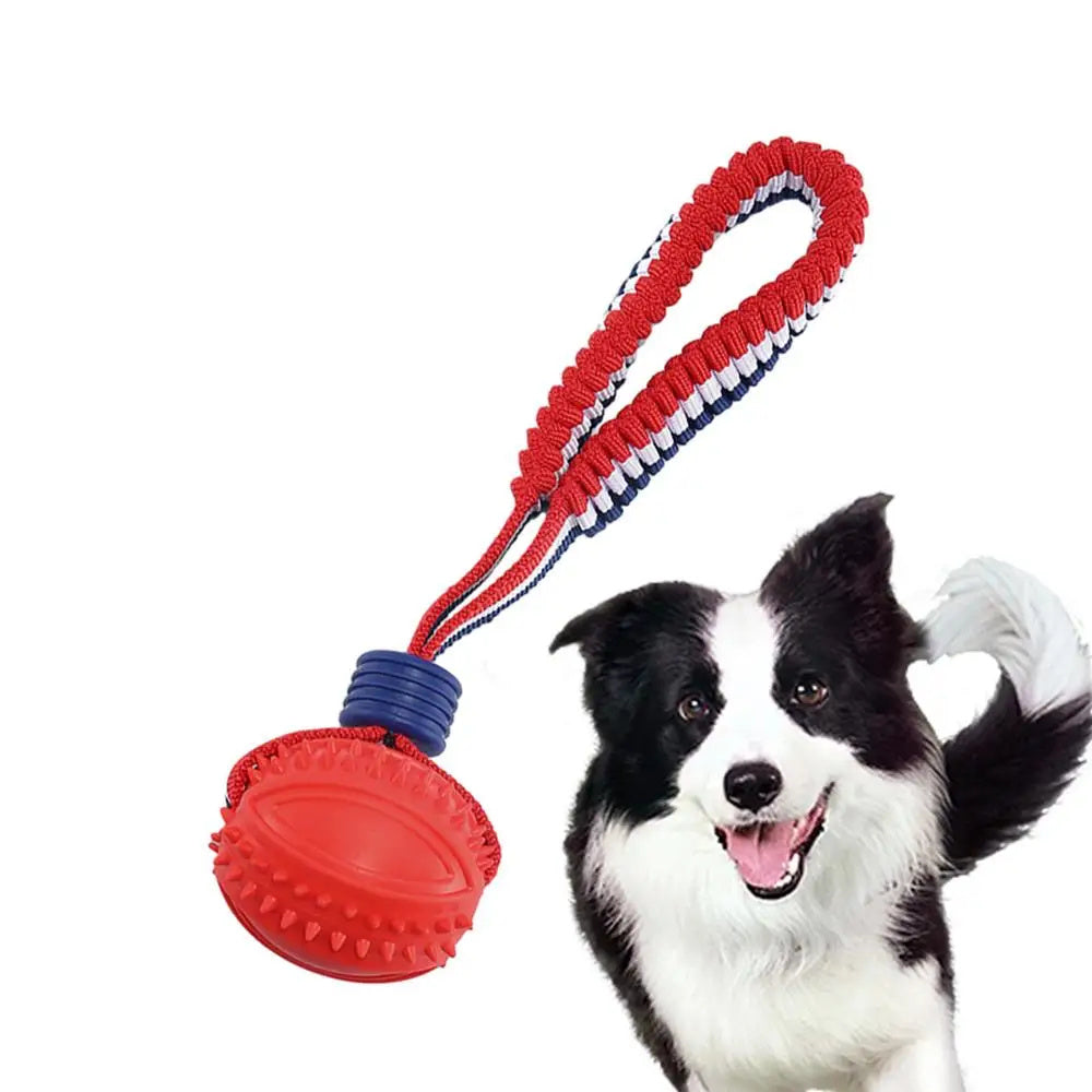 Interactive Dog Toy Ball Interactive Teether With Rope