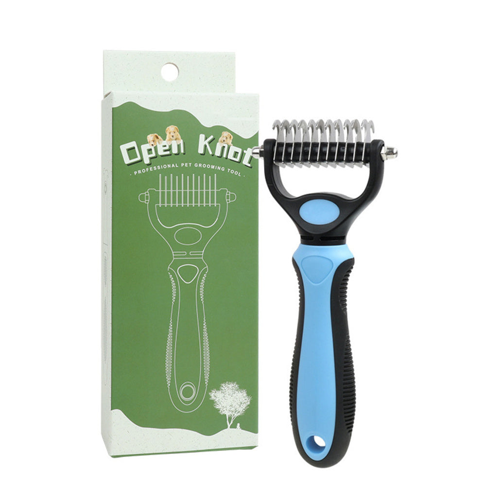 Pet Grooming Brush  Double Sided Shedding Dematting