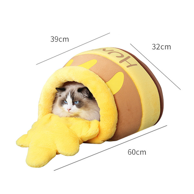 Winter Warm Honey Jar Shaped Universal Pet Nest