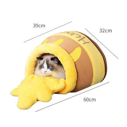 Winter Warm Honey Jar Shaped Universal Pet Nest