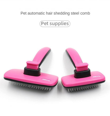 Curly Dog Hair Removal Comb Grooming Brush Stainless Steel