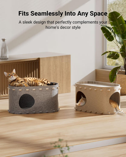 Cat House For Indoor Cats Cat Bed Cave For Multiple Scratch