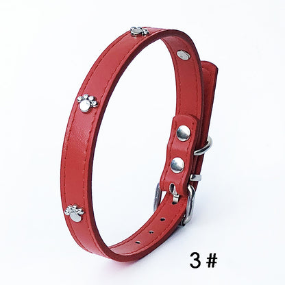 Pack Of 10 1.5 Leather Collars Dog Collars PU Collars