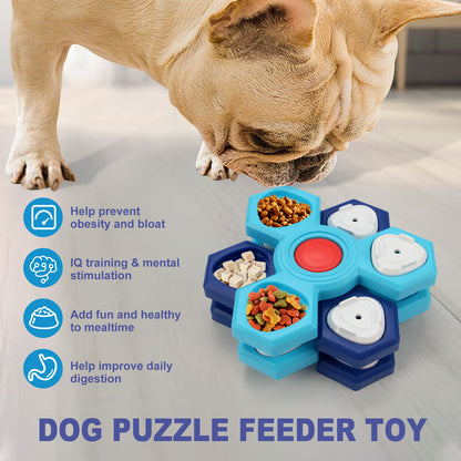 4 Layers Slow Feeder Puzzle Dog Bowls Assemble Slow Eating Bowl