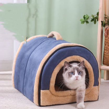 Suede Fully Enclosed Is A Pet Cat Litter