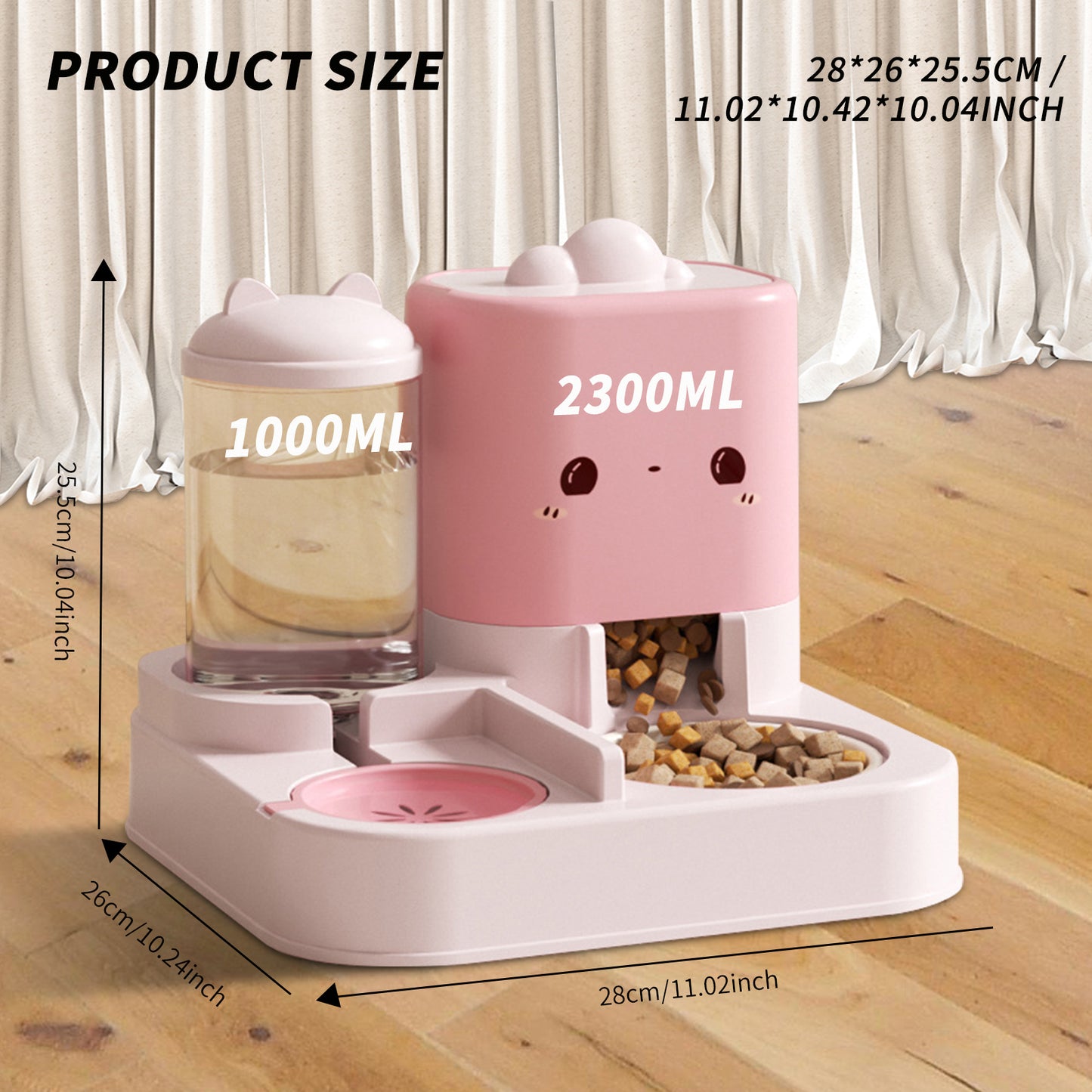 1 Piece Cartoon Cloud Cat Ear Feeding And Water Feeding