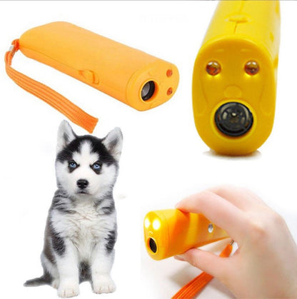 Boxed Battery-free Ultrasonic Dog Dispeller Dog Trainer Barking Dog Flashlight