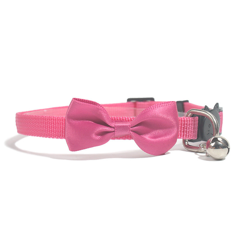 Pet Bow Collar Nylon Ribbon Multi-color Adjustable