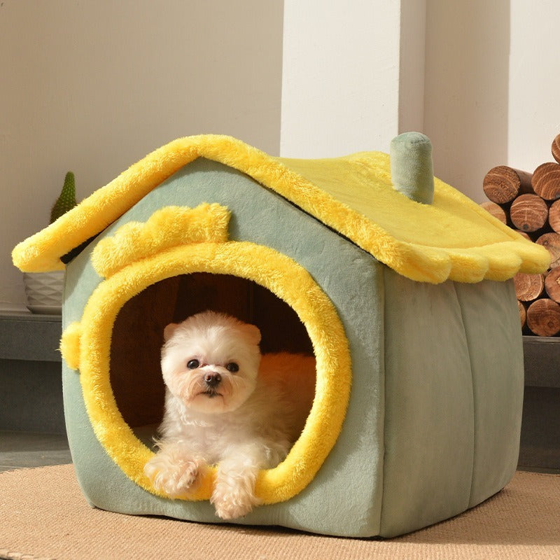 Four-season Universal Warm Closed Cat And Dog Kennel