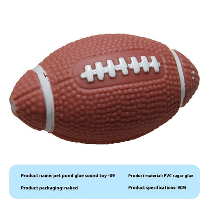 Pet Sound Rubber Simulation Bite-resistant Ball