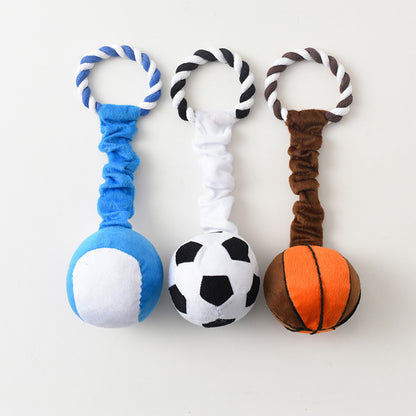 Soft Ball Pet Dog Voice Molar Toy Ball Training Supplies