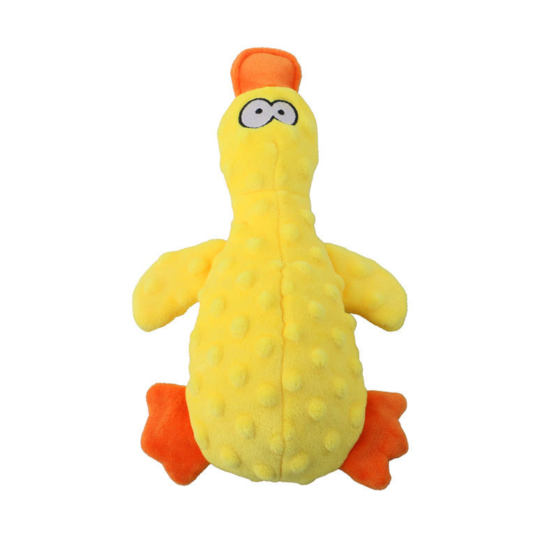 Plush Duck Dog Interactive Bite Resistant Paper Toy