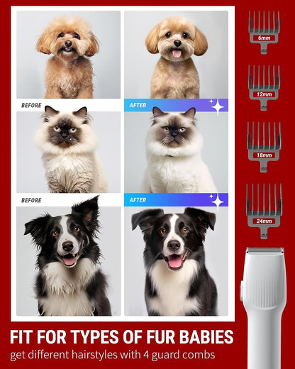 Pet Hair Vacuum For Shedding Grooming With Dog Clipper